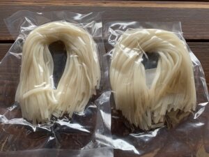 自然栽培のグルテンフリーのお米の麺