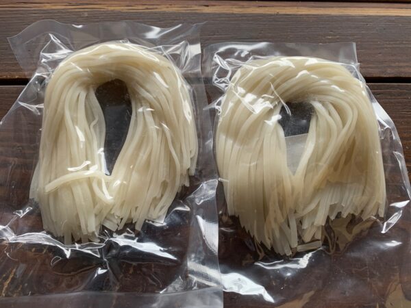 自然栽培のグルテンフリーのお米の麺